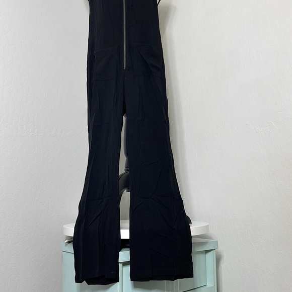 I HEART Black Rayon Halter Jumper Romper Pantsuit Overalls | Size XS | NWT - Picture 4 of 15